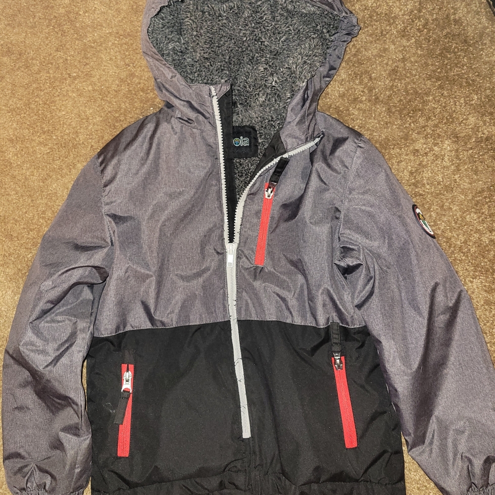 Kids Two-Tone Jacket - Gray and Black